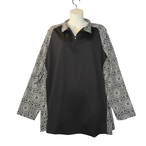 National Since 1952 Women 3X Lightweight Pullover Jacket Floral Stretch Outdoors - Picture 1 of 11